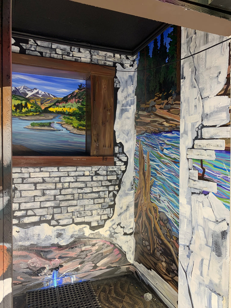 On The Art Trail with Peter Buwalda "Painting A River For the RIVER BAR", RINO, Denver