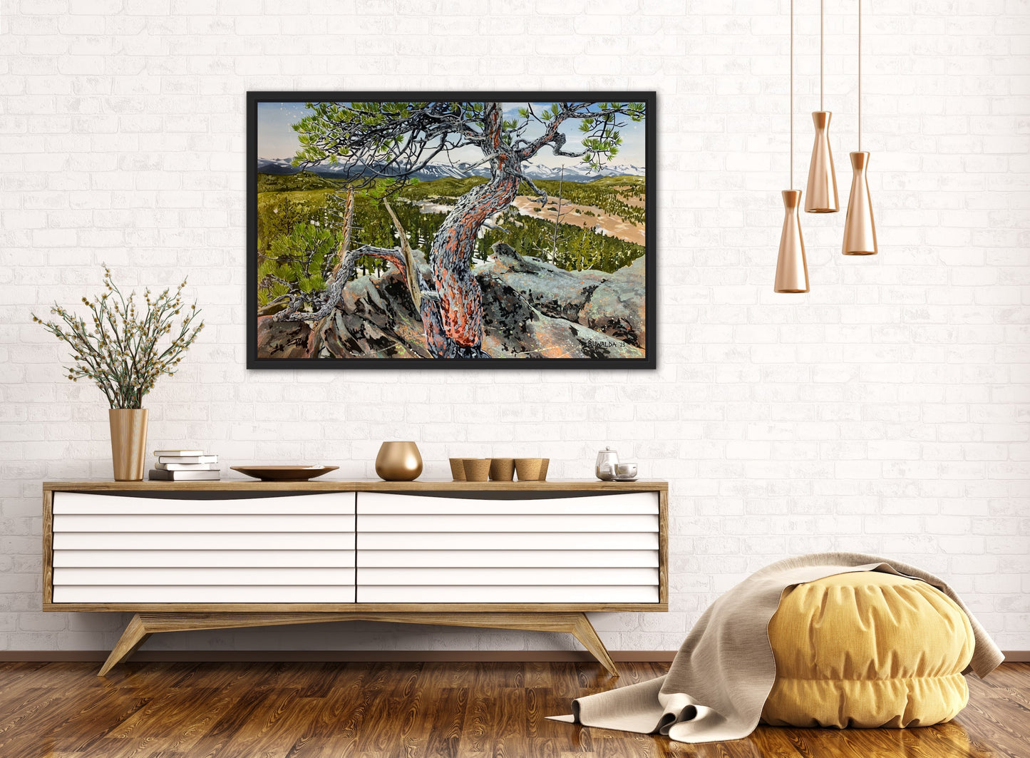 Original Painting "Eldora" , 2023, 24"x36", Acrylic ink on stretched 140lb Arches. $3,900 SOLD