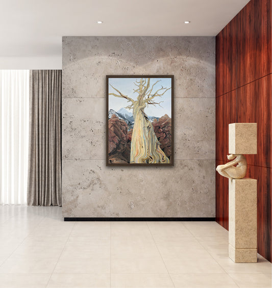 Original Painting, "Relic", 2024, Acrylic Ink on Stretched and Mounted Arches 30"x40" $5000 SOLD