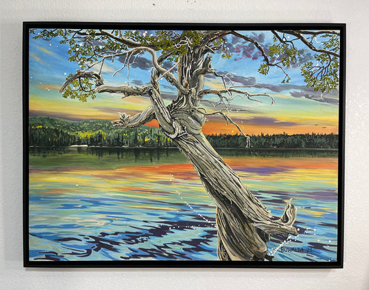 Original Painting Acrylic Ink on Stretched Watercolor Paper "Glow", 40"x30", $4000 SOLD