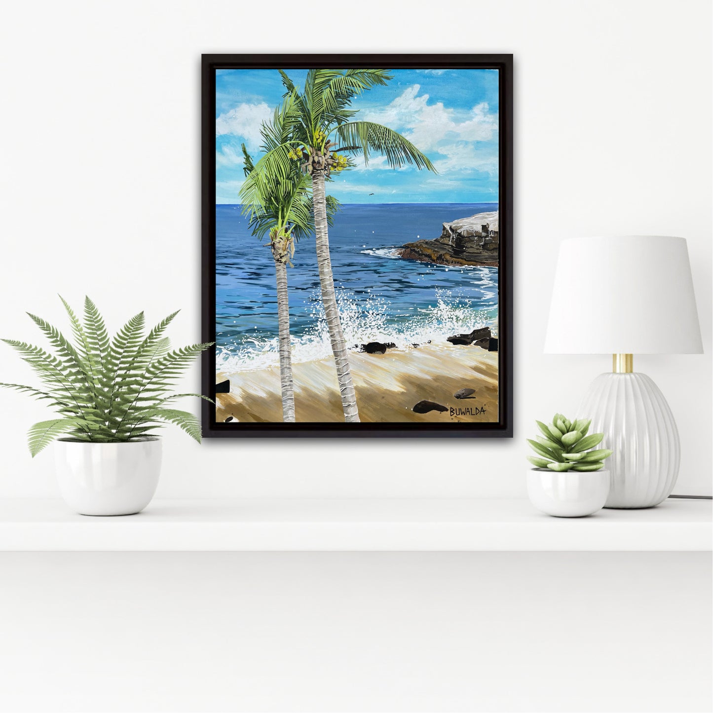 Original Painting, "Breeze", Acrylic Ink on Stretched and Mounted Arches 24"x30" SOLD