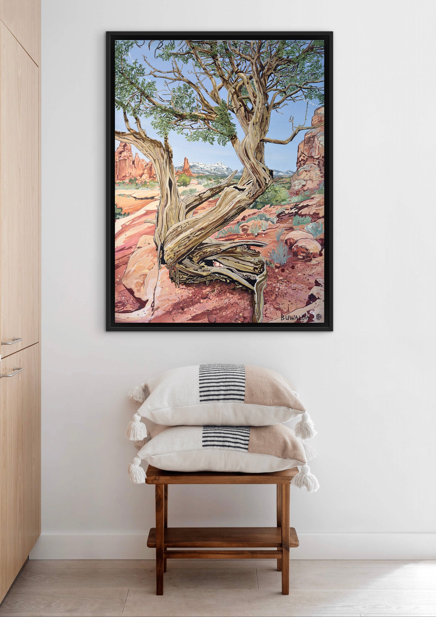 Utah Inspired "Sierra La Sal", Acrylic Ink Painting, Fine Art Original, 30"x40"