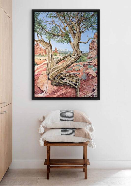 Utah Inspired "Sierra La Sal", Acrylic Ink Painting, Fine Art Original, 30"x40"