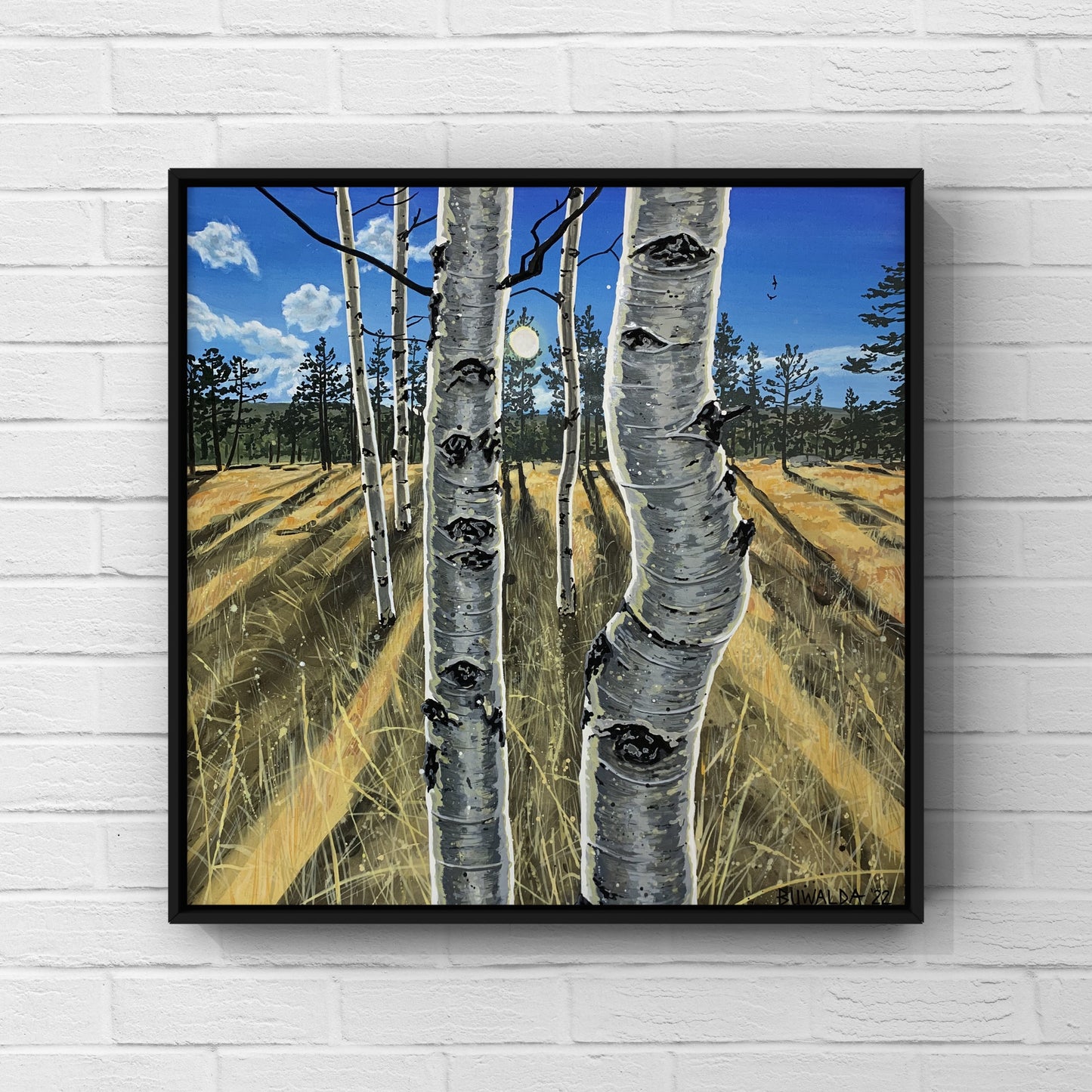 Original Painting, "KIN", 'Shelter-Wood' Series 2022 SOLD $2200