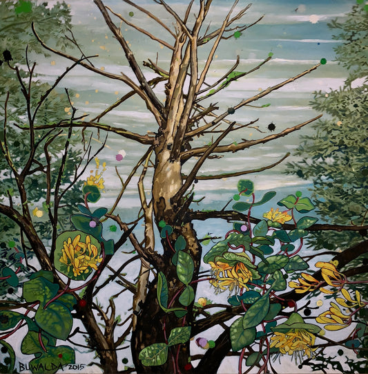 Original Painting "Majesty", 24"x24", Acrylic Ink on Stretched Arches BFAS PRIVATE COLLECTION